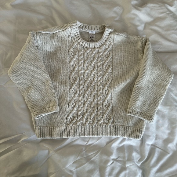 Carter's Cream Cable Knit Sweater - Picture 2 of 4